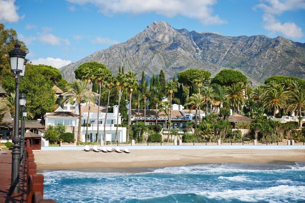 Marbella Club Hotel garden terrace on the Golden Mile